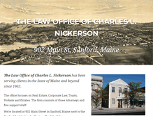 Tablet Screenshot of nickersonlaw.com